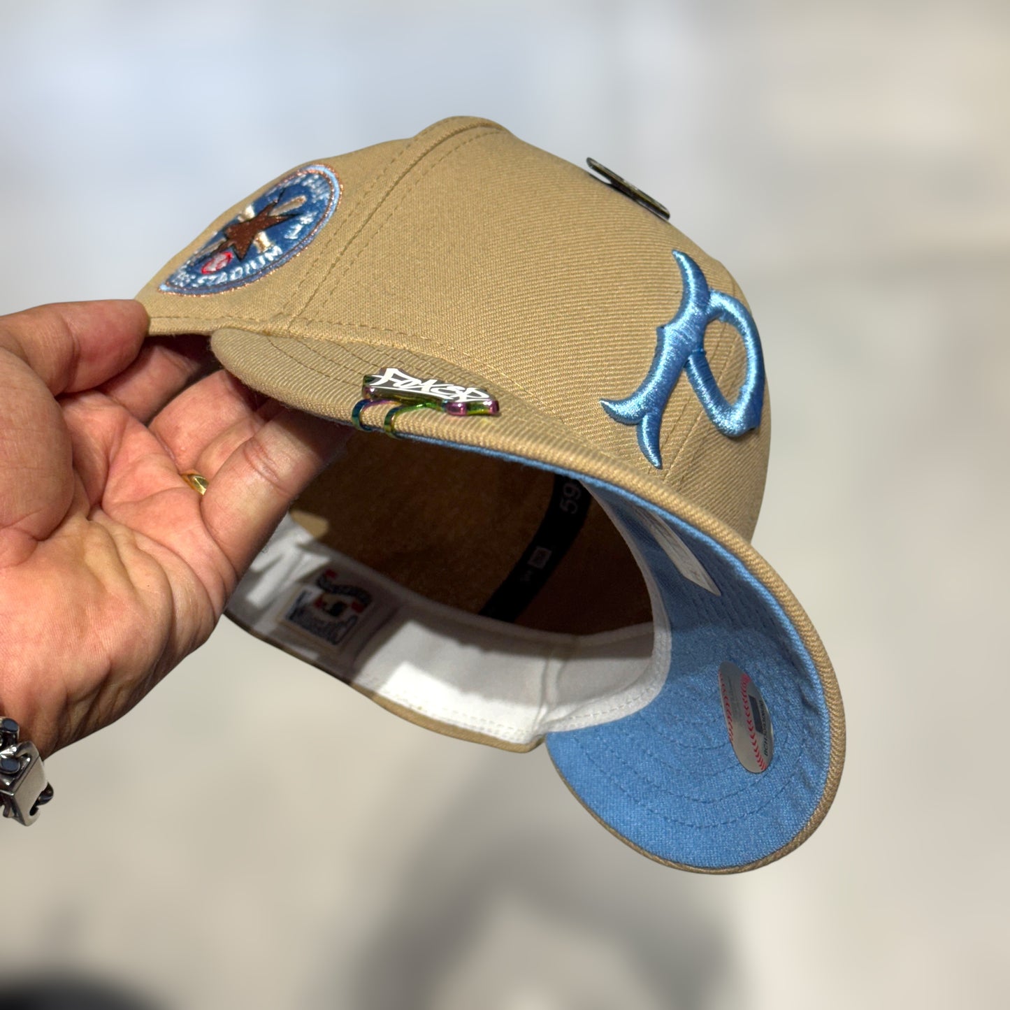 59FIFTY PIRATES KHAKI RETRO LOGO SKYBLE