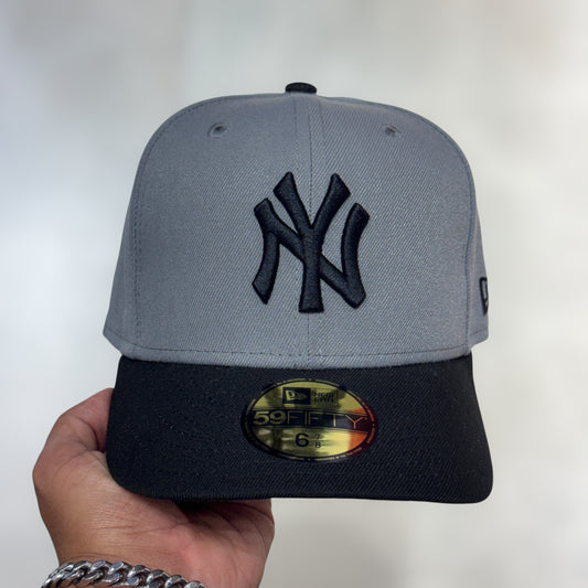 59FIFTY NY YANKEES GREY BLACK VISOR