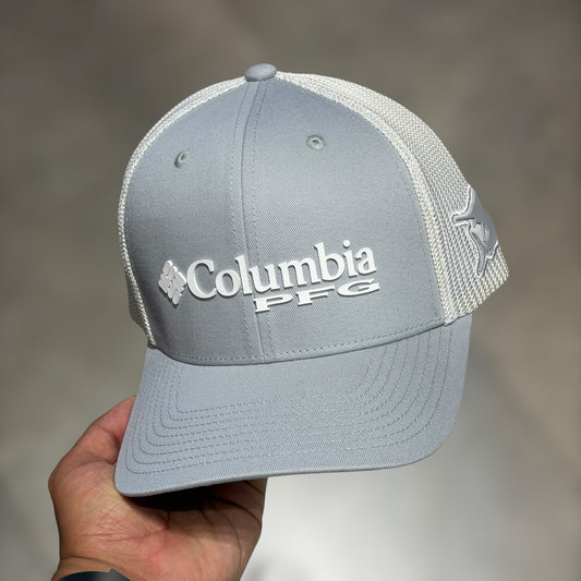 Columbia PFG cerrada grey white mesh