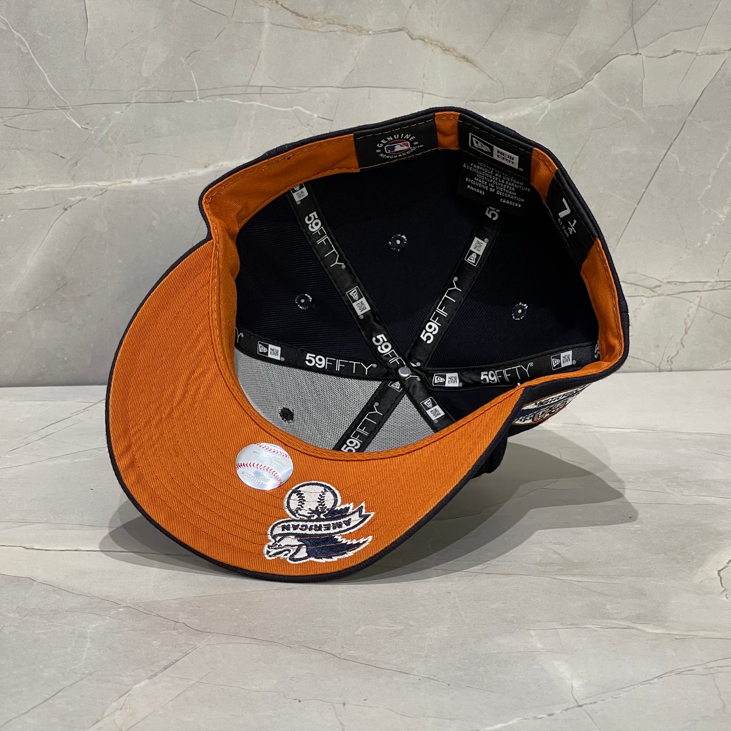 59FIFTY NY YANKEES NAVY 50TH ANNIVERARY UNDERVISOR LOGO AMERICA