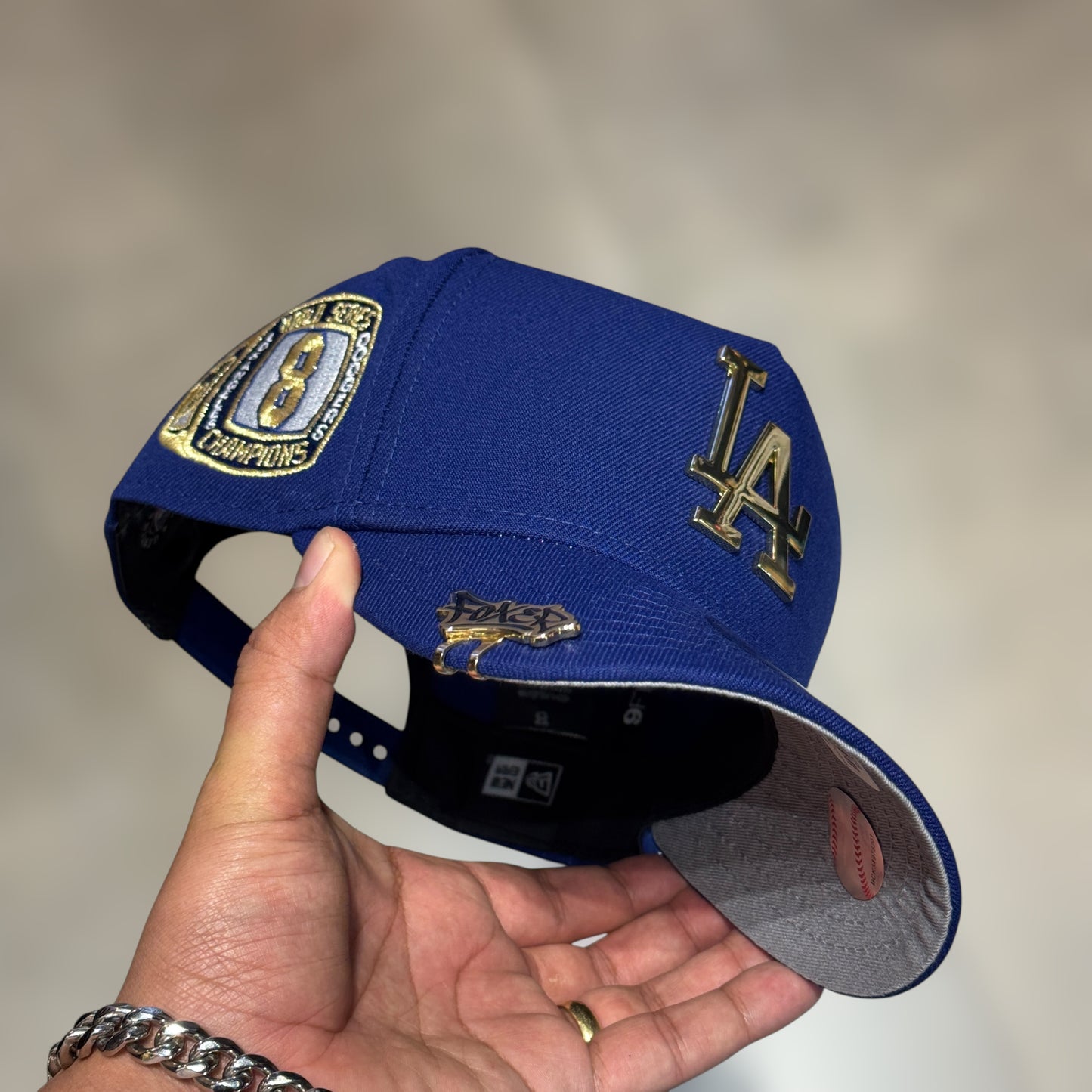 9FIFTY METALLIC LA DODGERS ROYAL BLUE GOLD LOGO