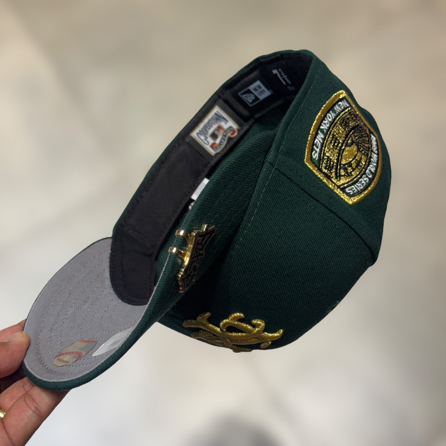 59FIFTY NY METS DARK GREEN GOLD LOGO WS 1969