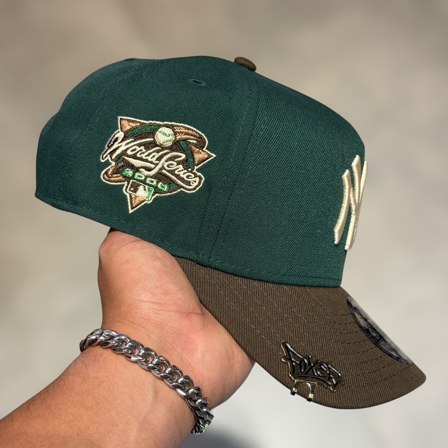 9FORTY NY YANKEES DARK GREEN BROWN VISOR WS 2000