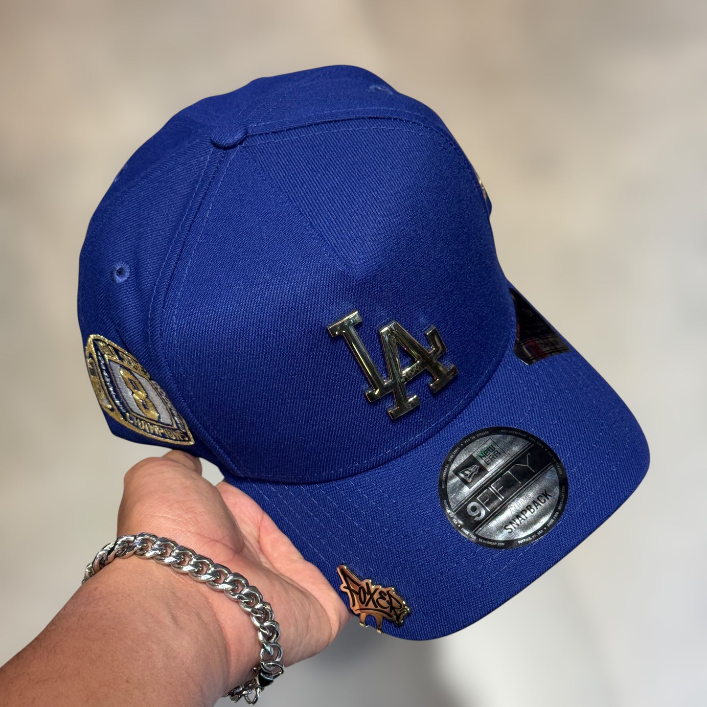 9FIFTY METALLIC LA DODGERS ROYAL BLUE GOLD LOGO