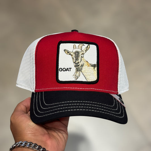 GOORIN BROS GOAT RED VISER BLACK LOGO ANTIGUO MVP
