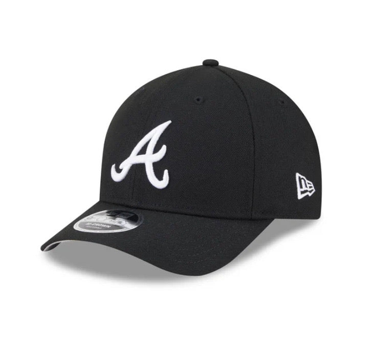 9FORTY M-CROWN ATLANTA BRAVES BLACK WHITE LOGO