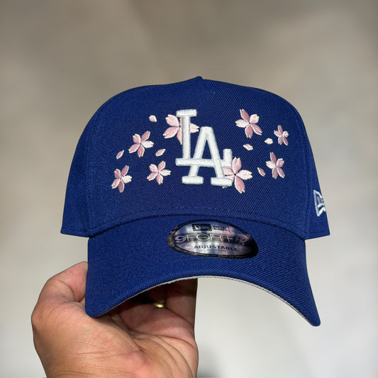 9FORTY A FRAME LA DODGERS ROYAL BLUE FLOWERS LOGO