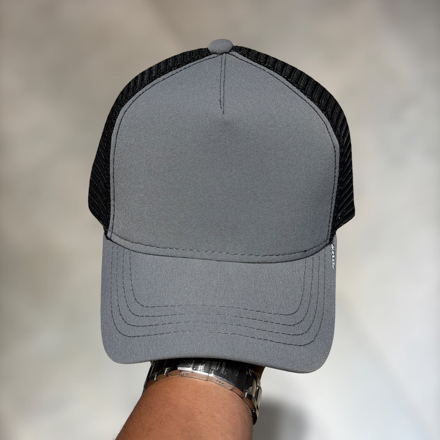 GORRA GRIS TRUCKER llana para bordados