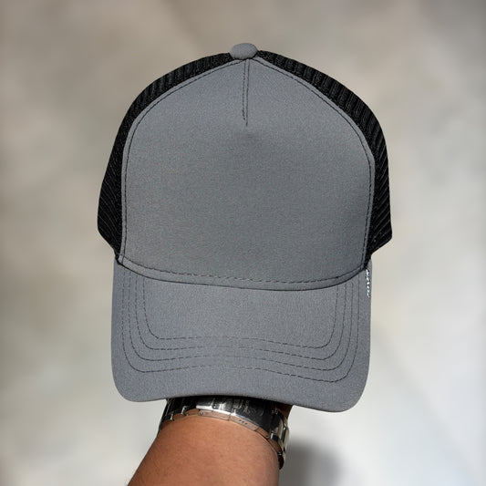 GORRA GRIS TRUCKER llana para bordados