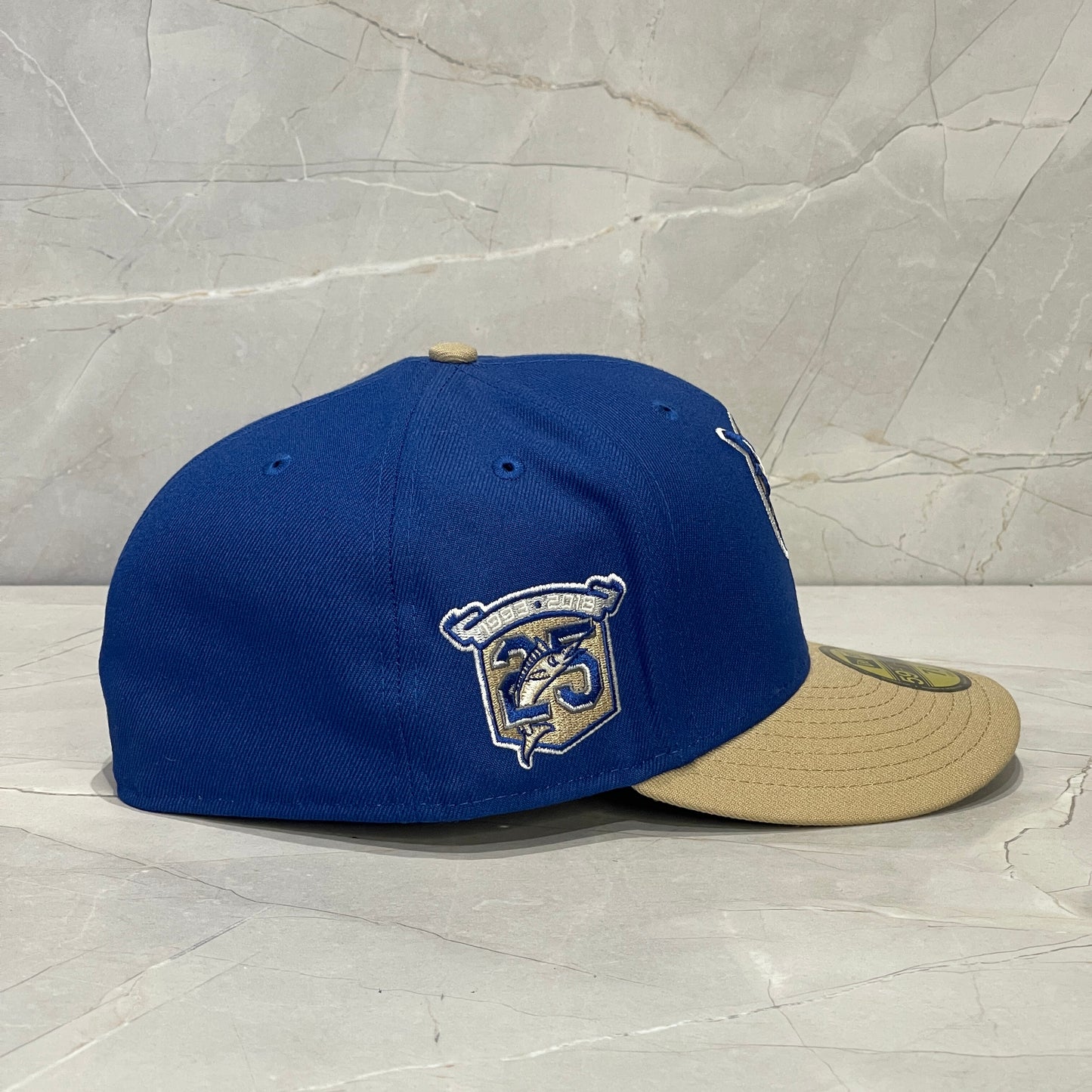 59FIFTY MIAMI MARLINS BLUE VISER CAQUI WS 10TH ANNIVERSARY