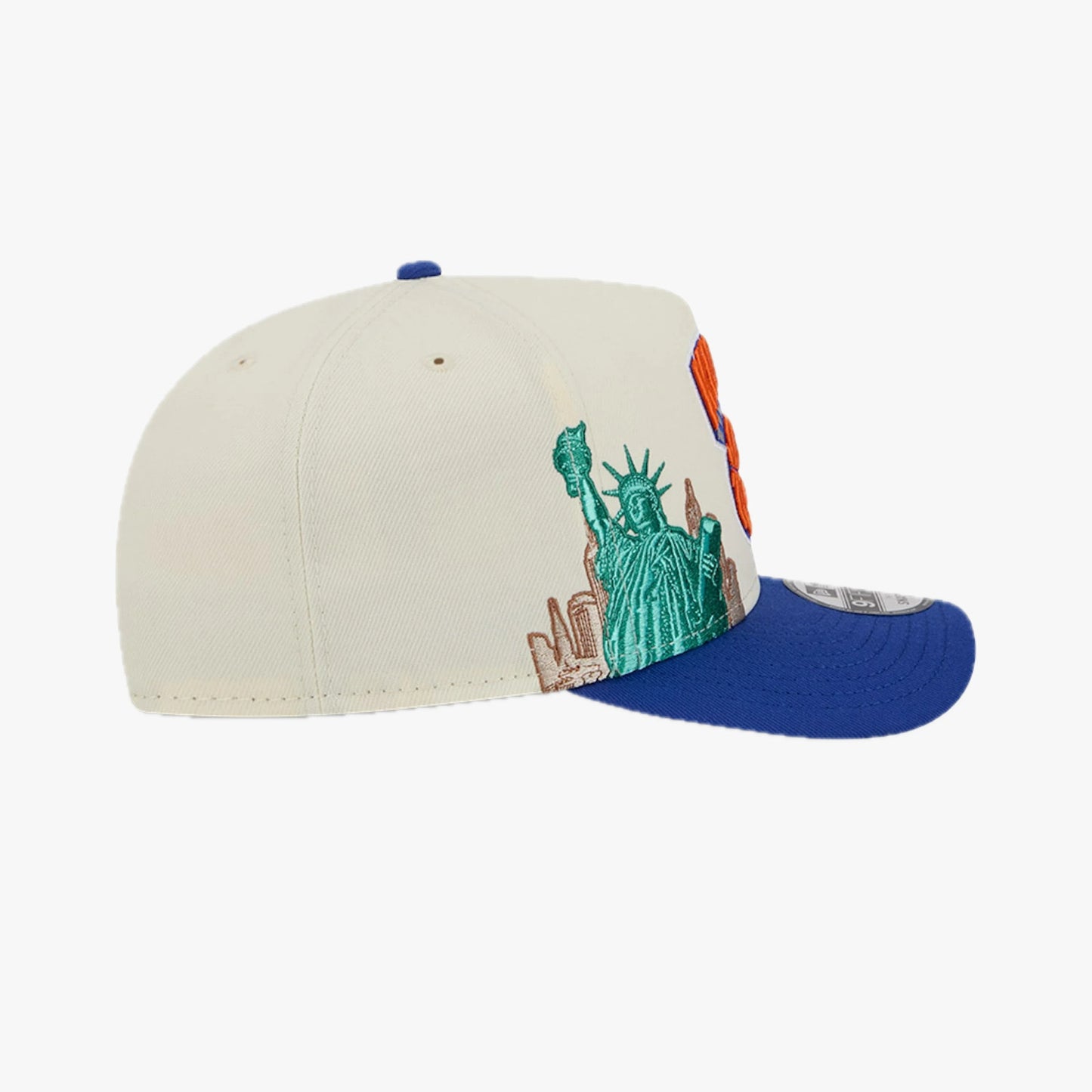 9FIFTY A FRAME KNICKS BEIGE BLUE VISOR HWC