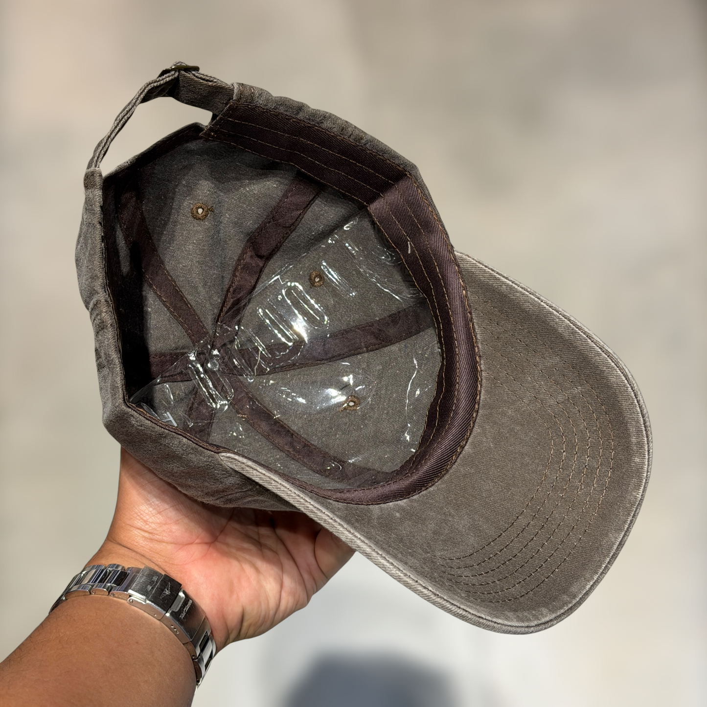 GORRA WASHED llana para bordados