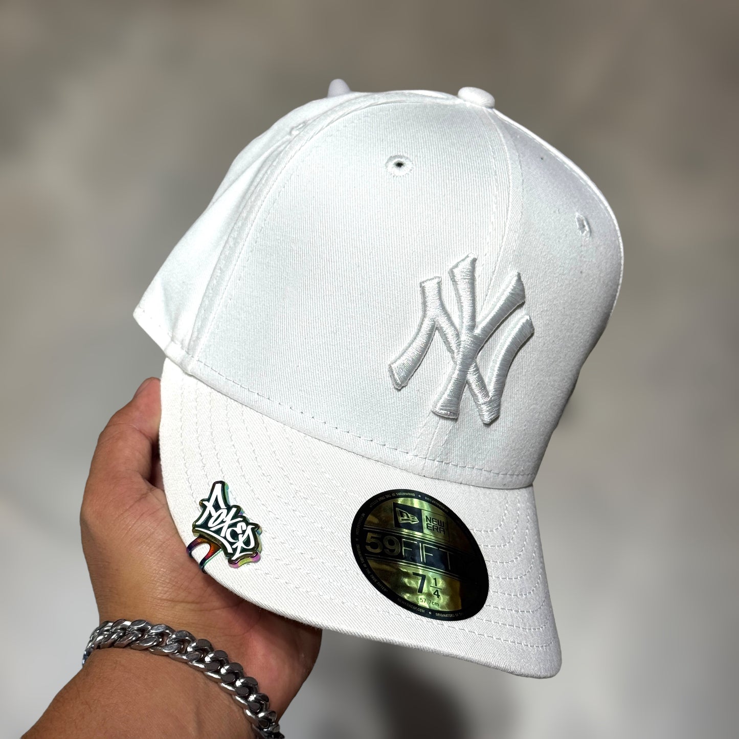 59FIFTY NY YANKEES WHITE ON WHITE
