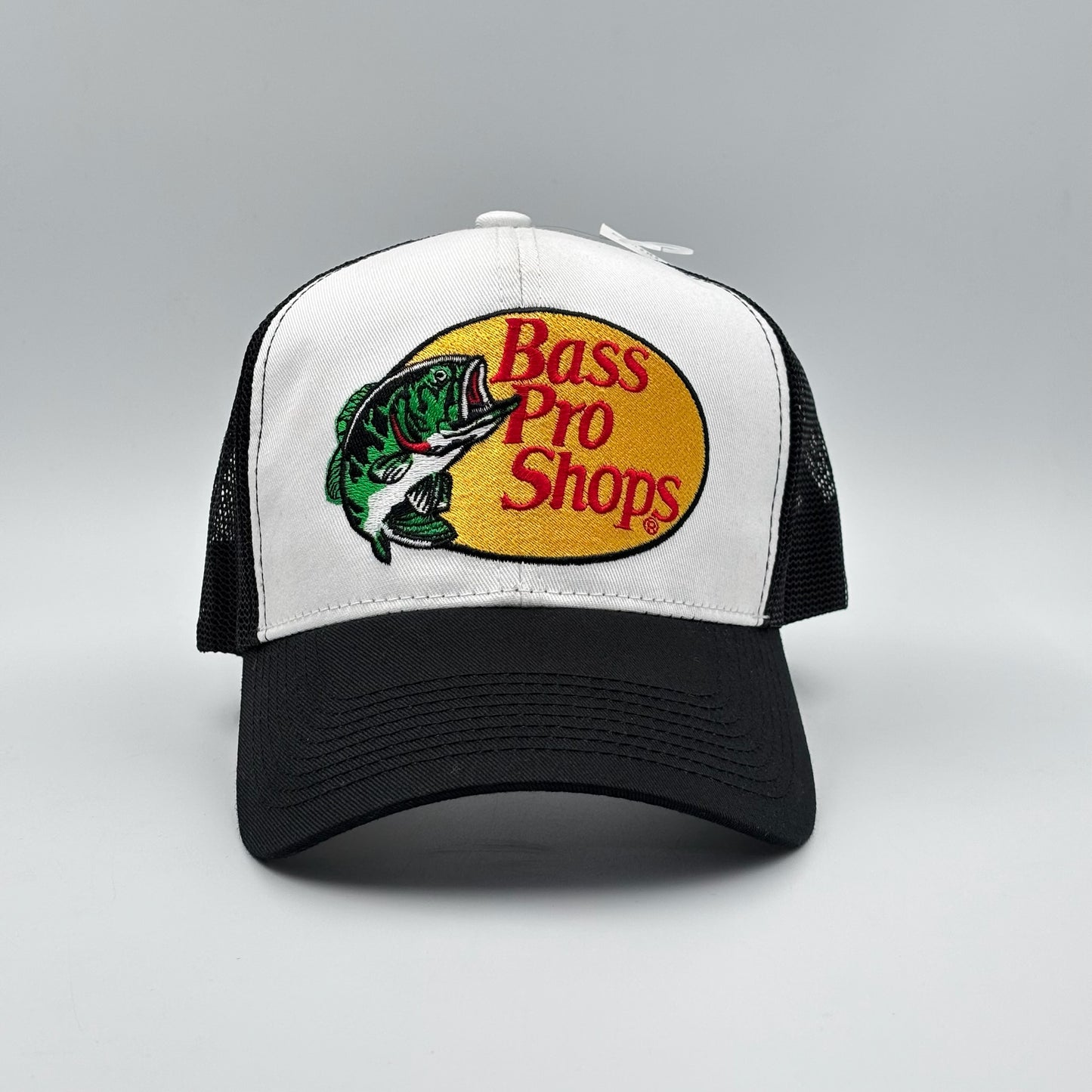 BASS PRO SHOPS BLACK/WHITE LOGO BORDADO