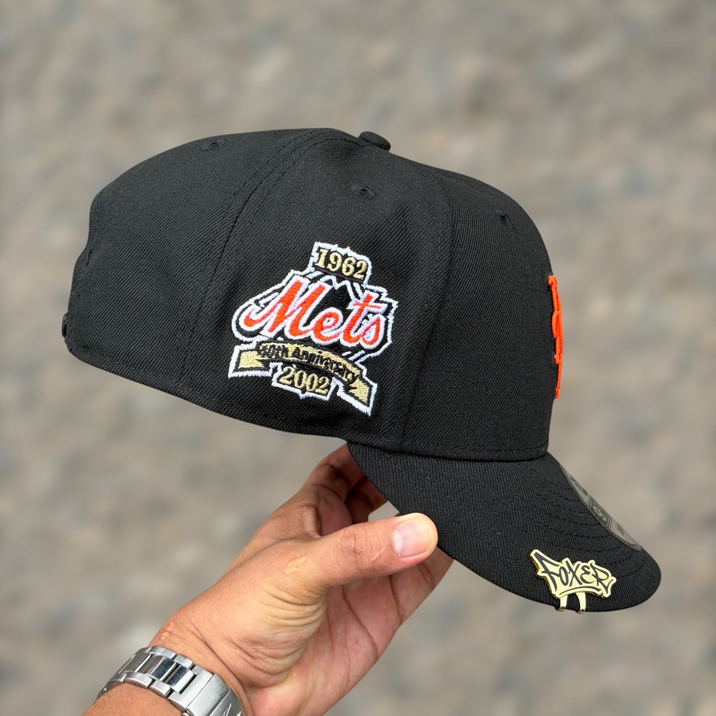 9FIFTY NY METS BLACK ORANGE LOGO
