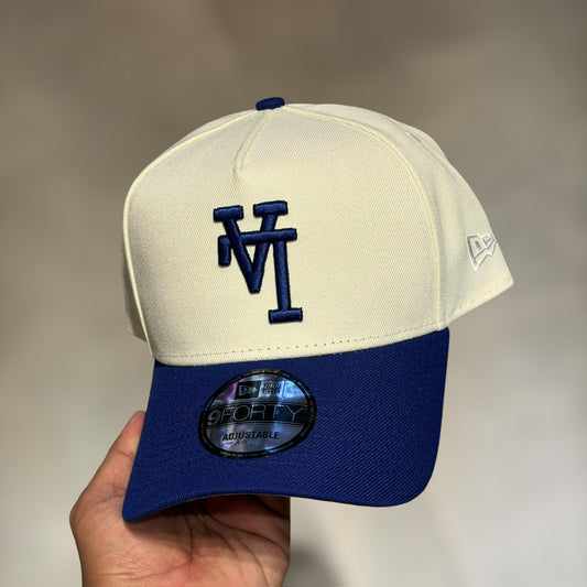 9FORTY A FRAME LA DODGERS BEIGE VISOR BLUE