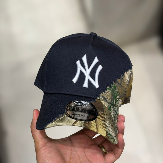 9FORTY A FRAME NY YANKEES NAVY CAMO TEAR AWAY
