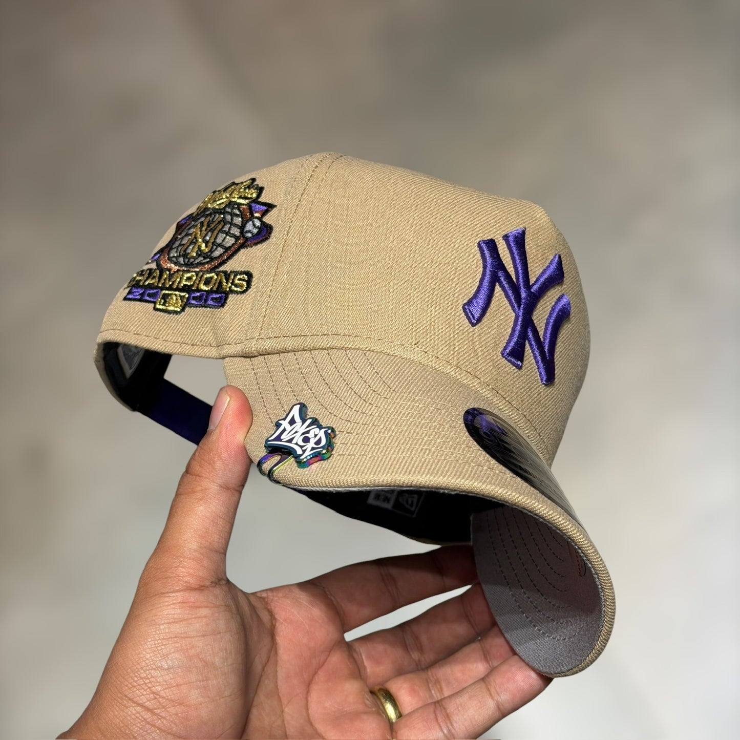 9FORTY A FRAME NY YANKEES CAQUI PURPLE LOGO