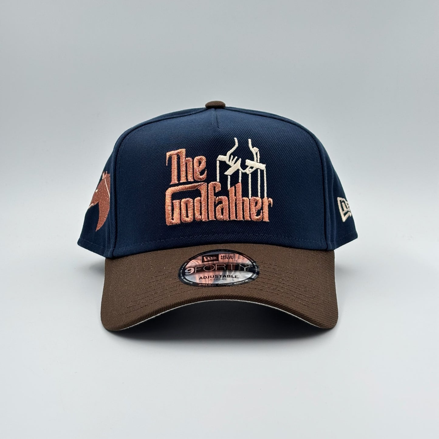 9FORTY THE GODFATHER PADRINO NAVY BROWN VISOR