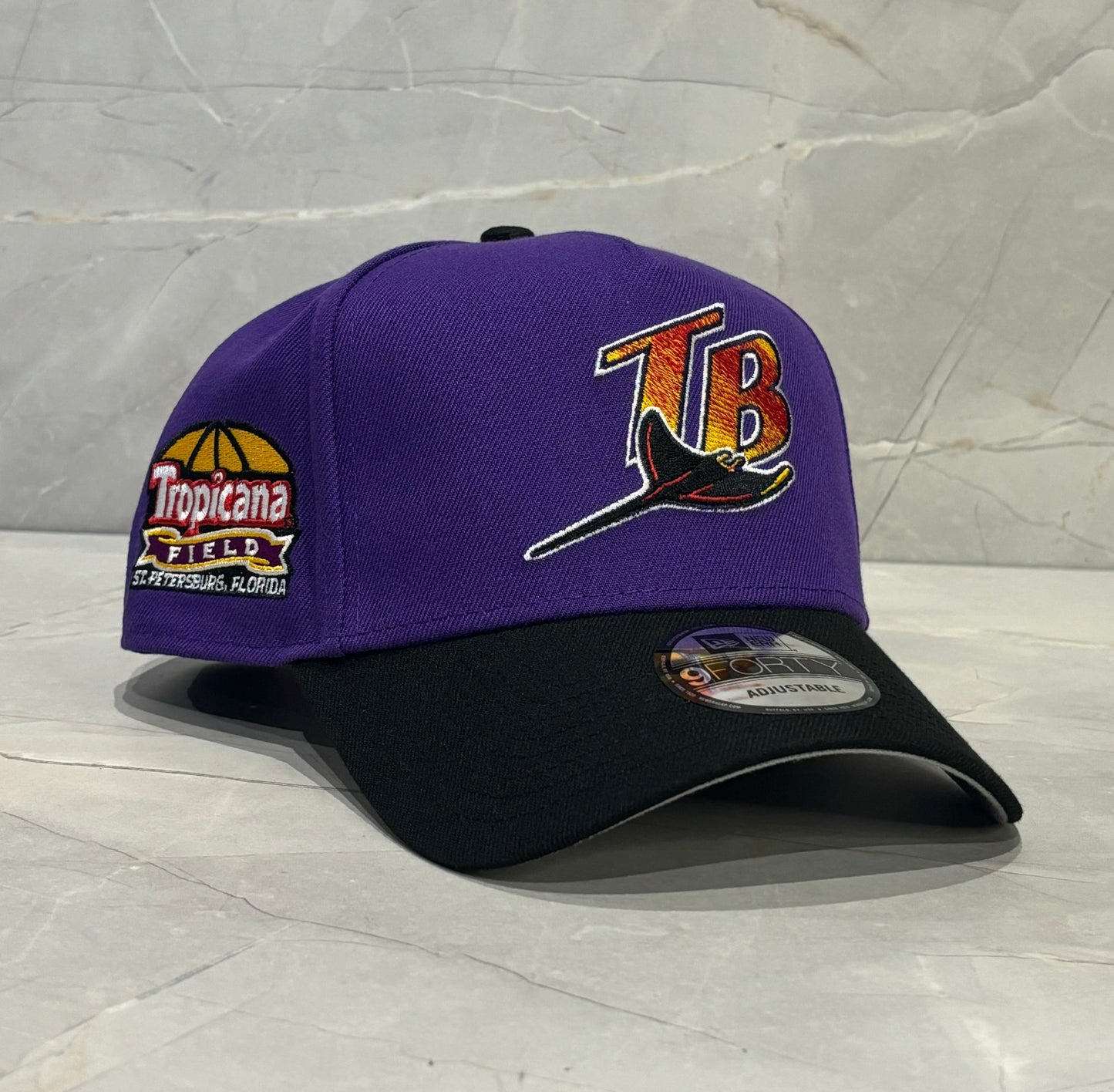 9FORTY A-FRAME TAMPA BAY PURPLE BLACK PATCH