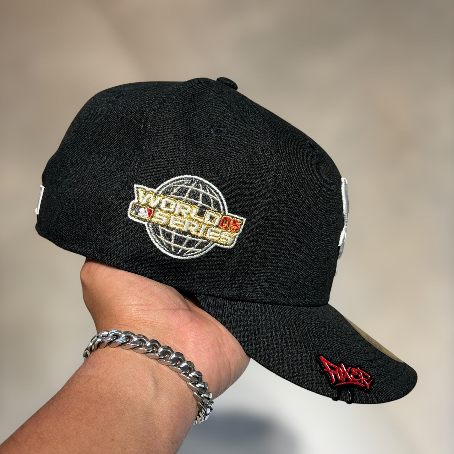 59FIFTY WHITE SOX BLACK WHITE WS 2005