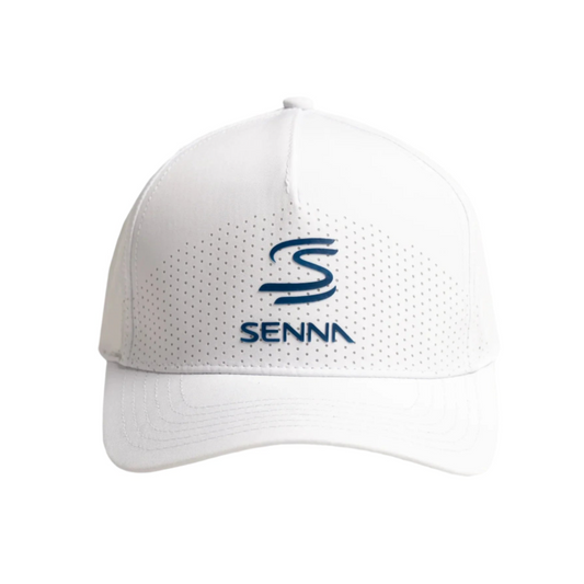 Ayrton Senna F1 white hat