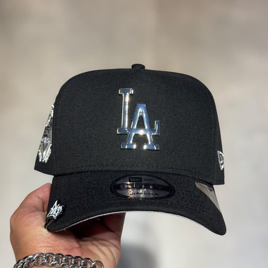 9FIFTY METALLIC LA DODGERS BLACK SILVER LOGO