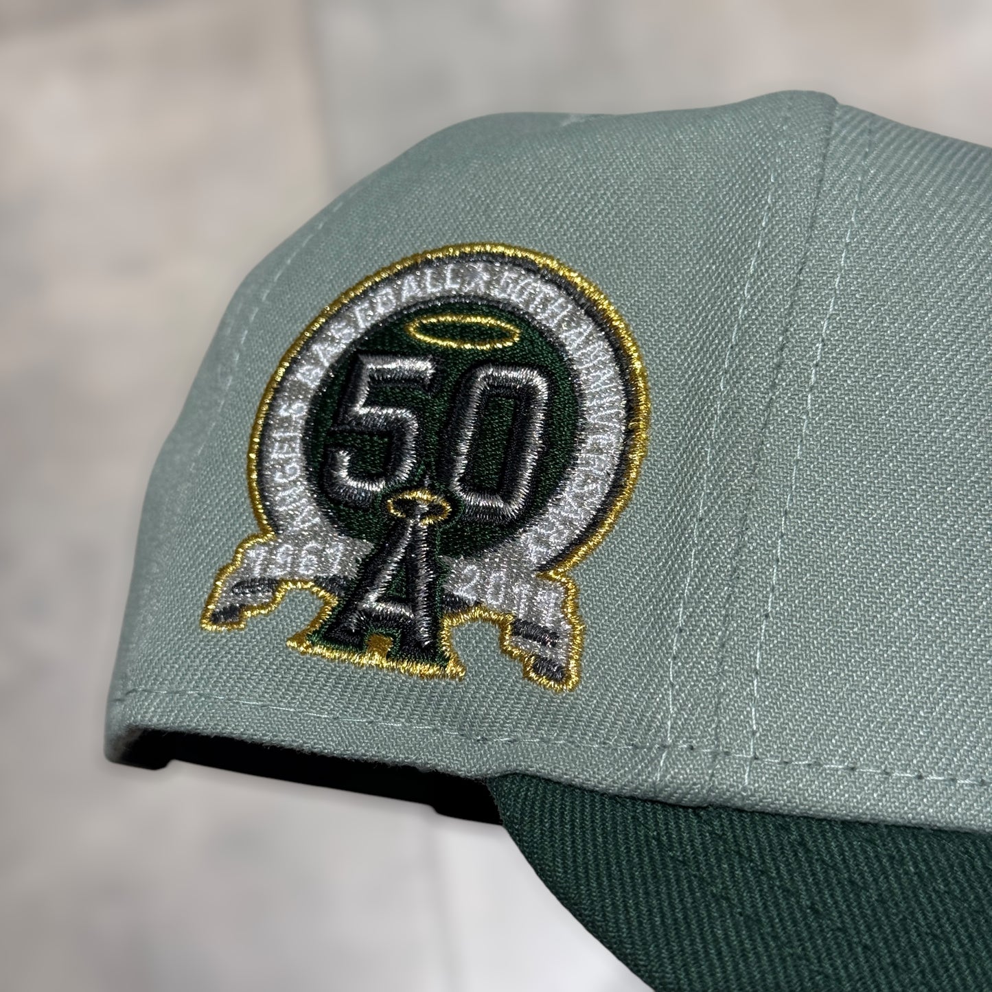 9FIFTY LOS ANGELES ANGELS GREEN VISERA DARK GREEN 50TH
