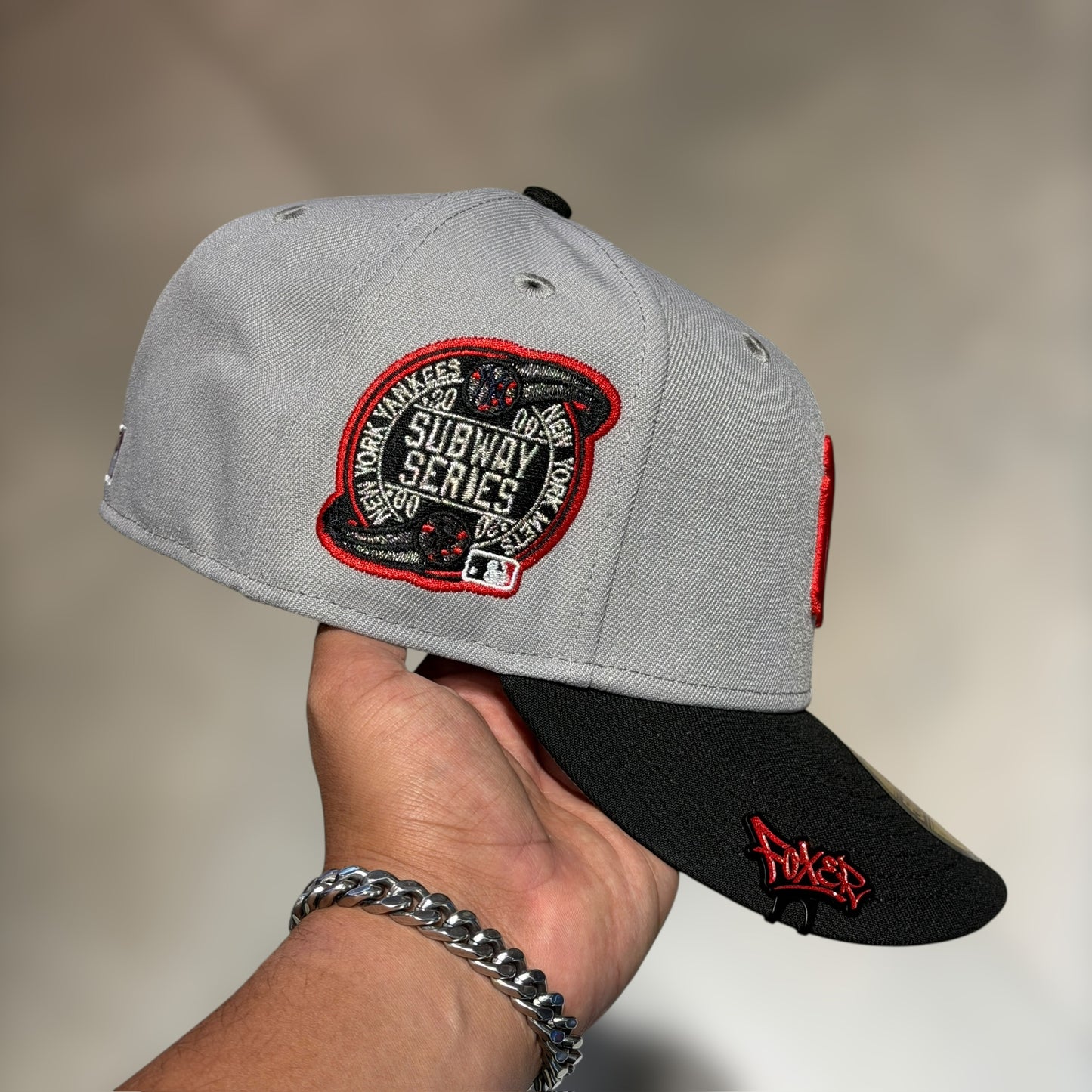 59FIFTY NY YANKEES GREY RED LOGO SUBWAY 2000
