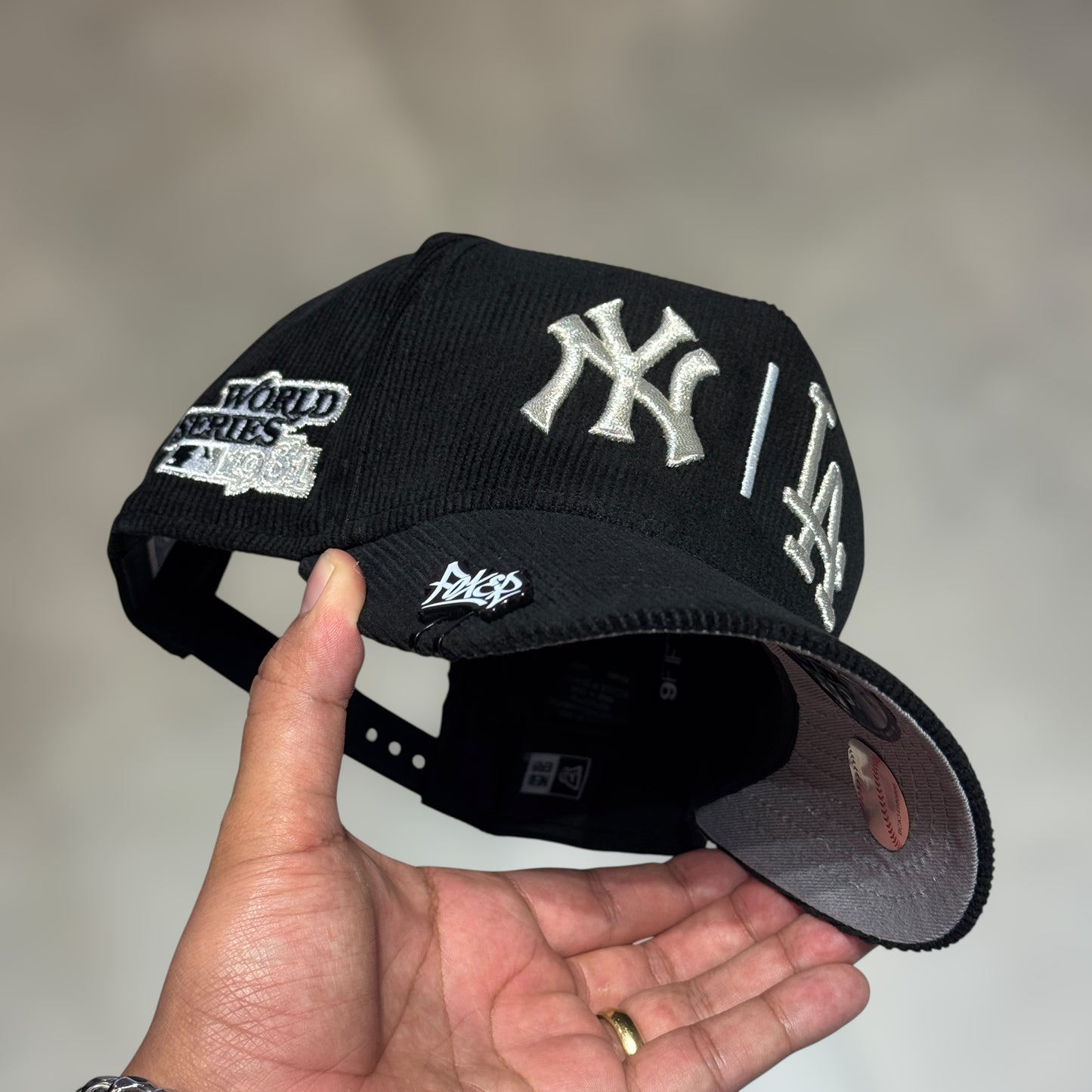 9FIFTY DUAL LOGO YANKEES & DODGERS BLACK PANA