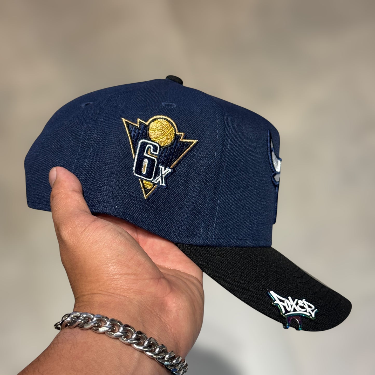 9FIFTY CHICAGO BULLS NAVY BLACK VISOR 6X