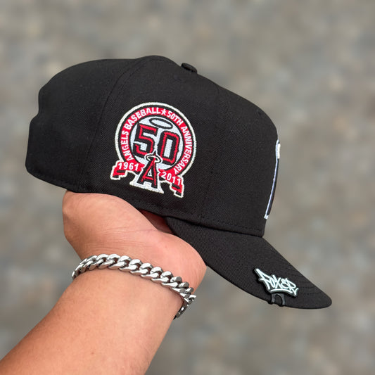 9FIFTY ANGELS BLACK RED LOGO 50TH