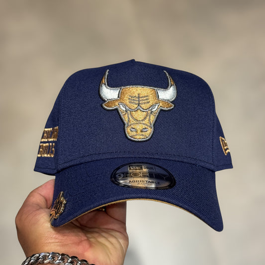 9FORTY CHICAGO BULLS NAVY UNDERVISOR BRONZE