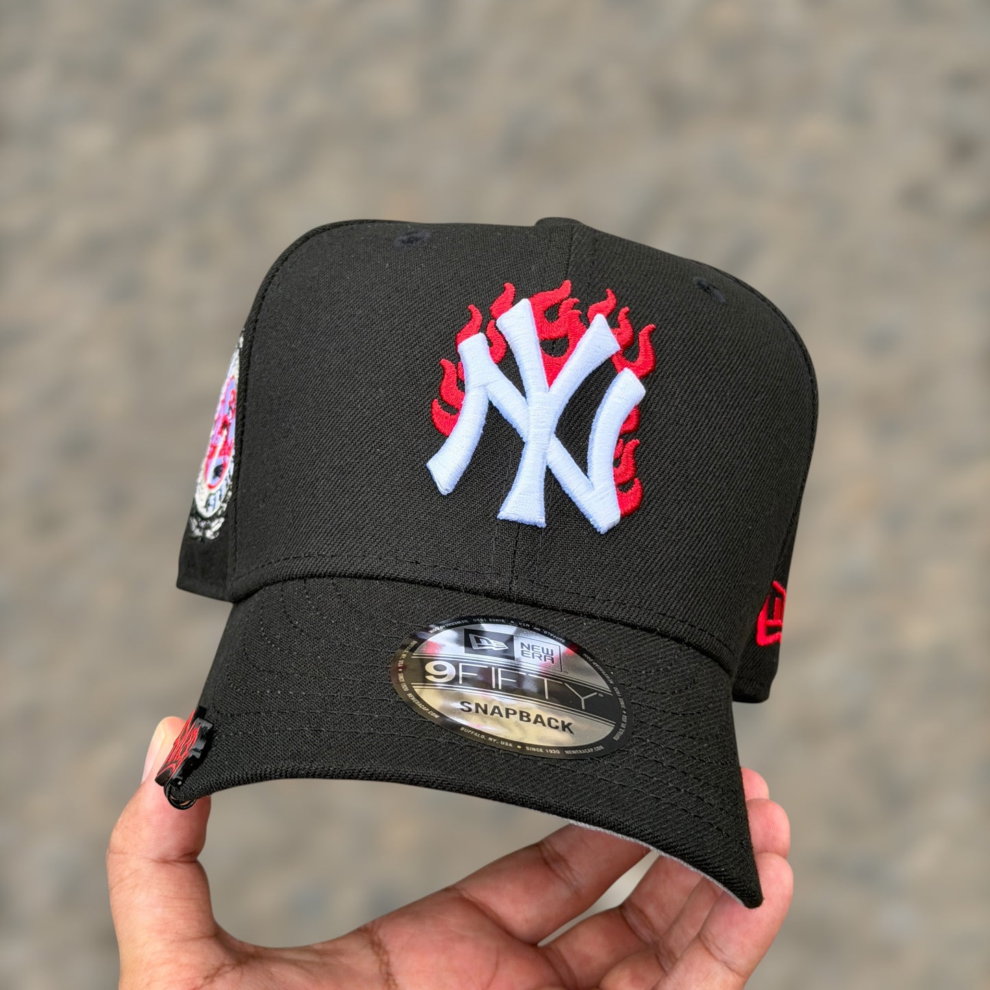 9FIFTY NY YANKEES BLACK RED FLAMES