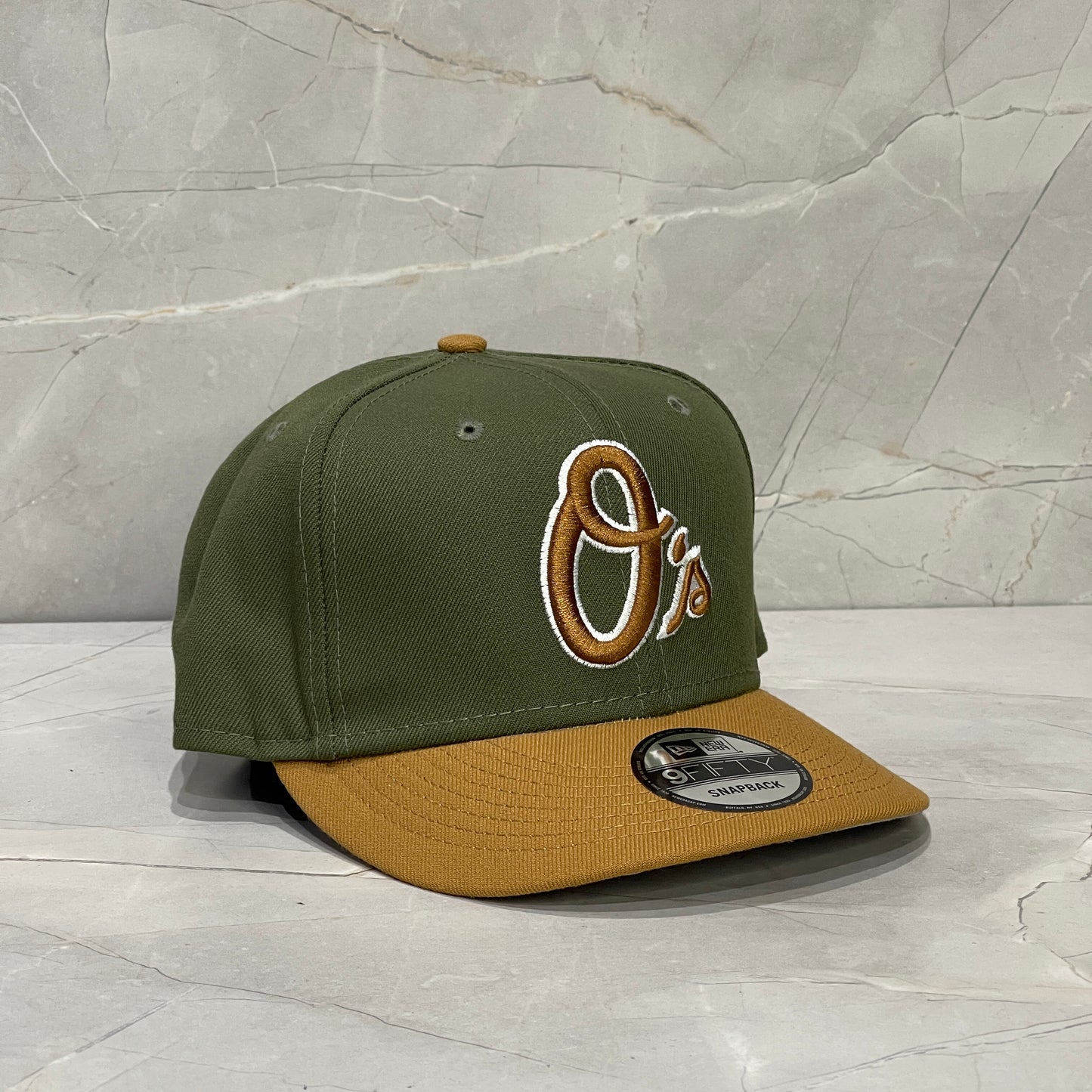 9FIFTY BALTIMORE ORIOLES OLIVE GREEN/CAQUI