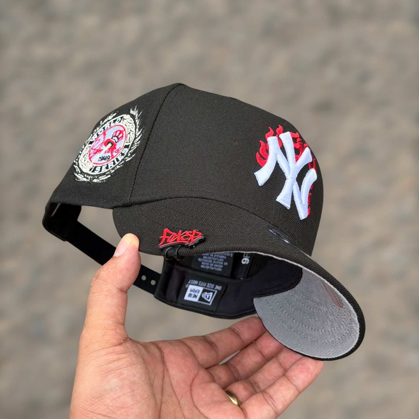 9FIFTY NY YANKEES BLACK RED FLAMES