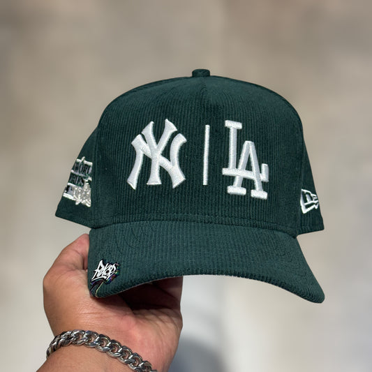 9FIFTY DUAL LOGO YANKEES&DODGERS DARK GREEN
