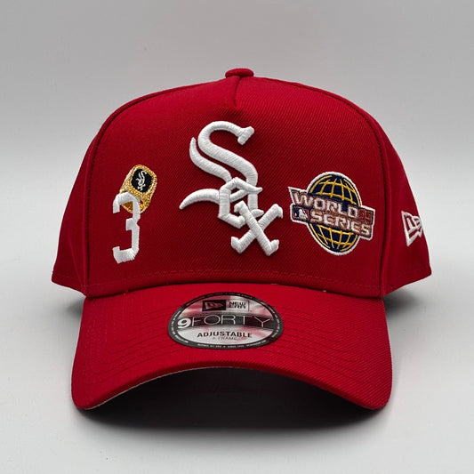 9FORTY A FRAME WHITE SOX RED CHAMPIONS