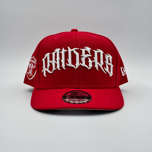 9FIFTY LOS RAIDERS RED WHITE LOGO