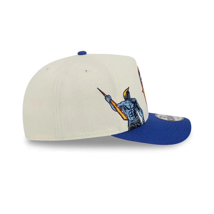 9FIFTY A FRAME LOS GOLDEN WARRIOS BEIGE ROYAL BLUE HWC