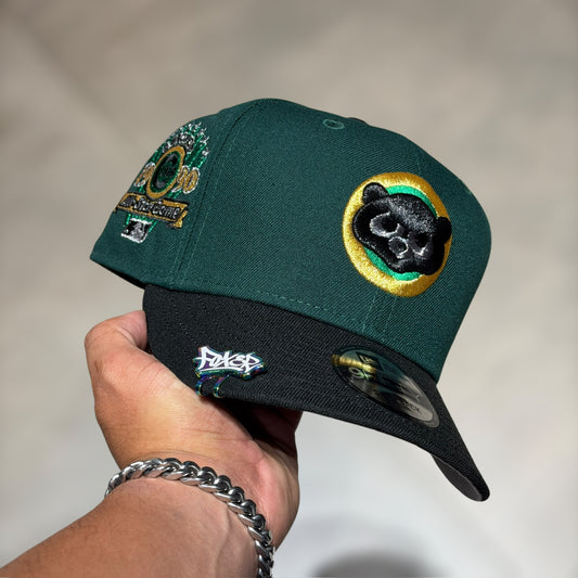 9FIFTY CHICAGO CUBS DARK GREEN BLACK VISOR