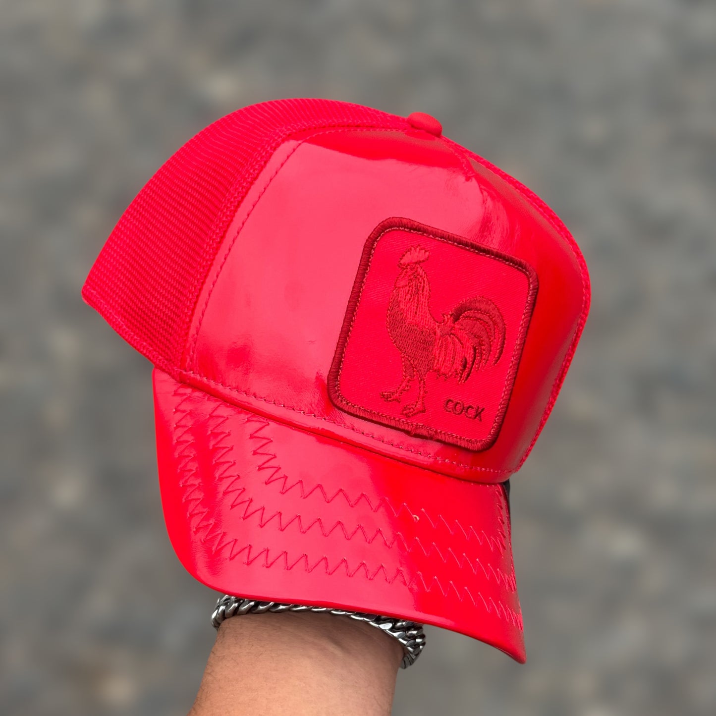 GOORIN BROS COCK RED LEATHER