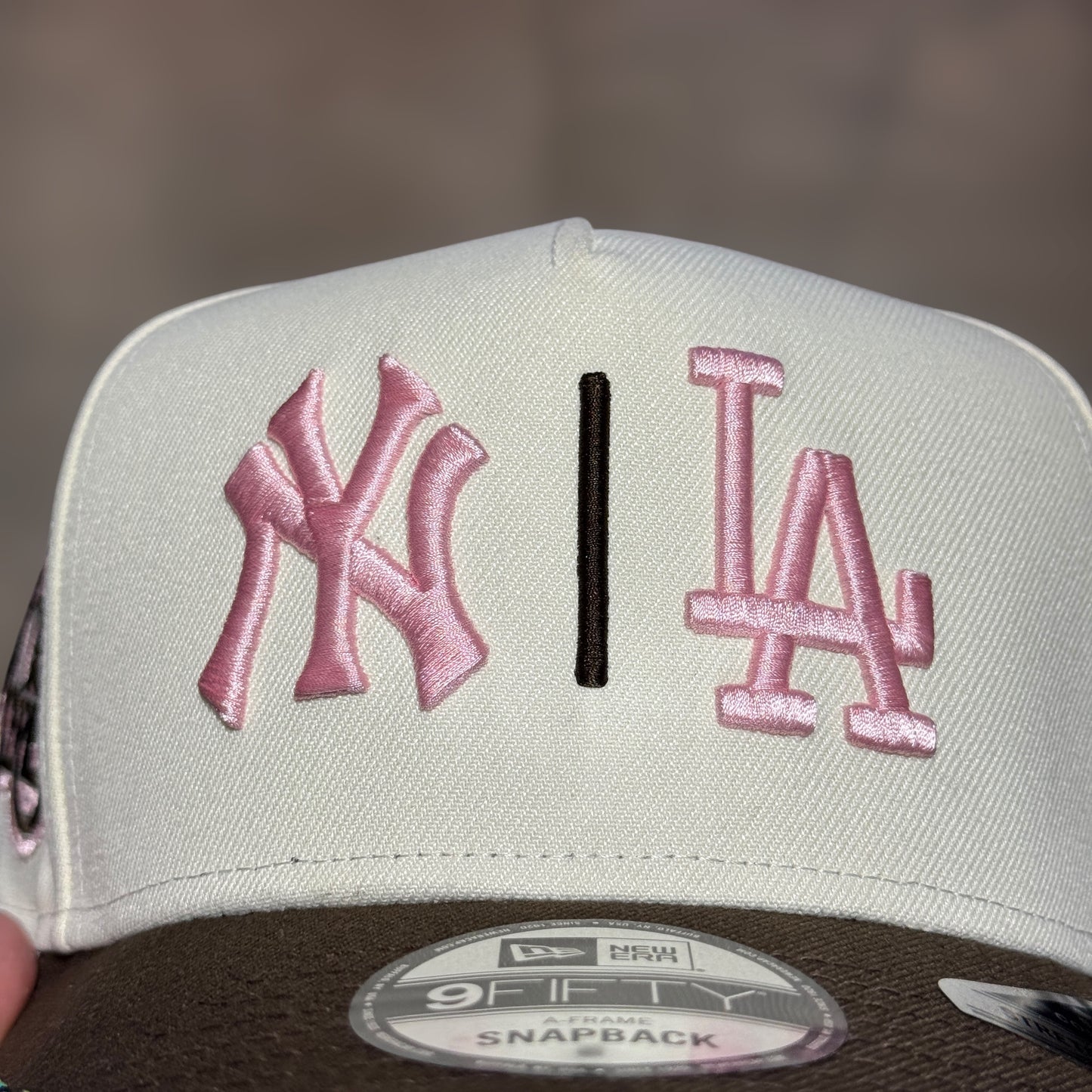 9FIFTY DUAL LOGO NY& LA BEIGE