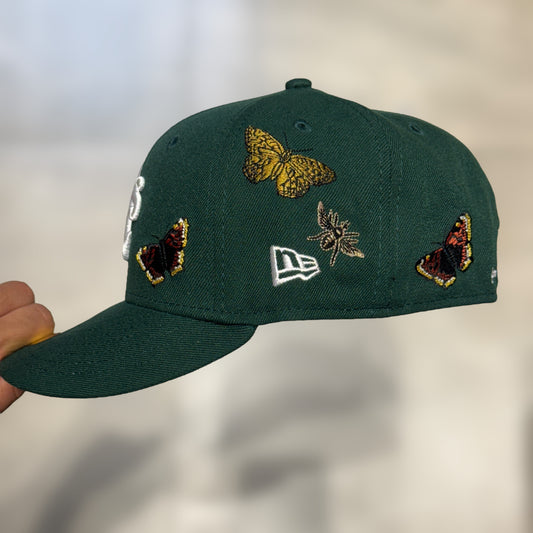 59FIFTY OAKLAND ATHLETICS DARK GREEN FELT COLLECTION MARIPOSA