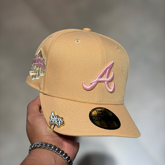 59FFITY ATLANTA BRAVES CAMEL PINK WS 1999