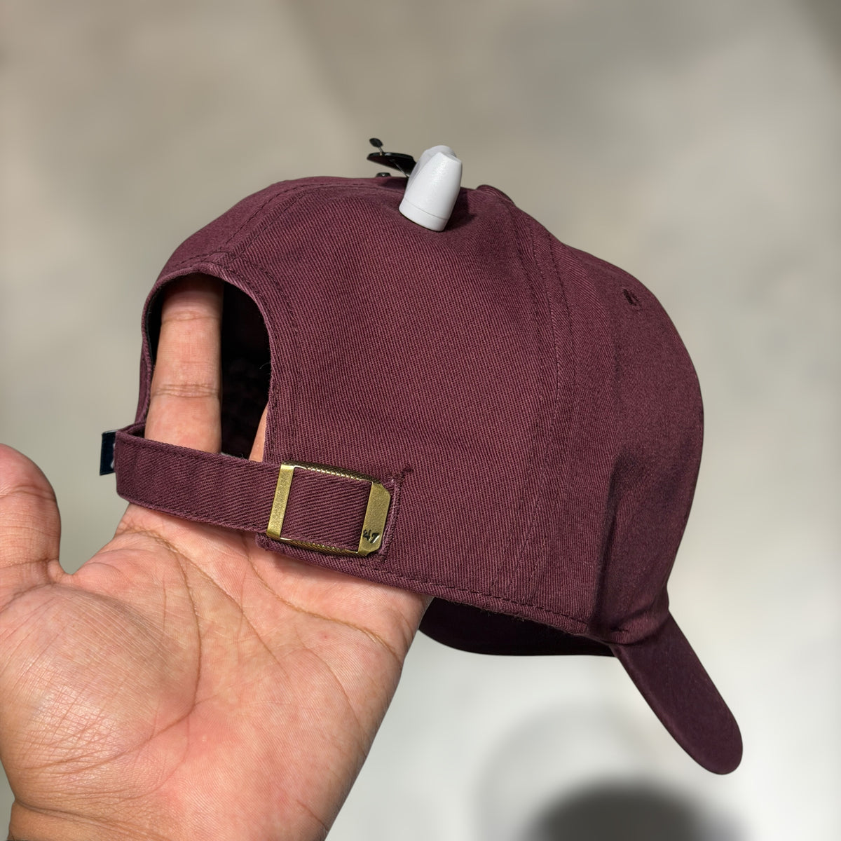 47 brand Clean Up NY YANKEES BURGUNDY VINO