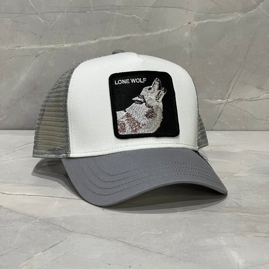 GOORIN BROS LONE WOLF GREY/WHITE