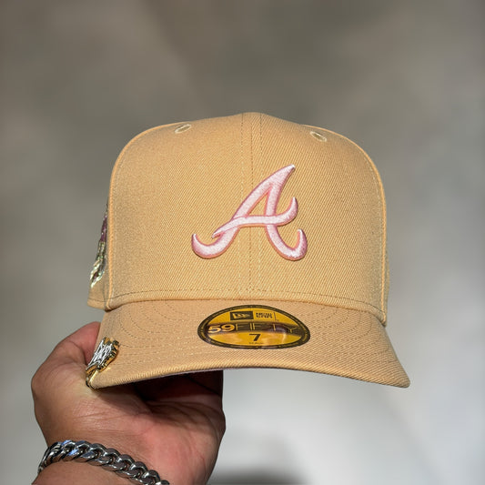 59FFITY ATLANTA BRAVES CAMEL PINK WS 1999