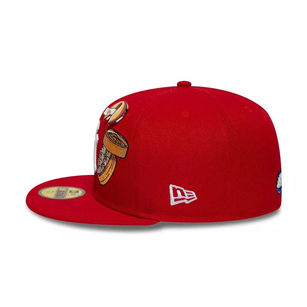 59FIFTY NY YANKEES RED SCARLET FOOD SUSHI TALLA 71/4