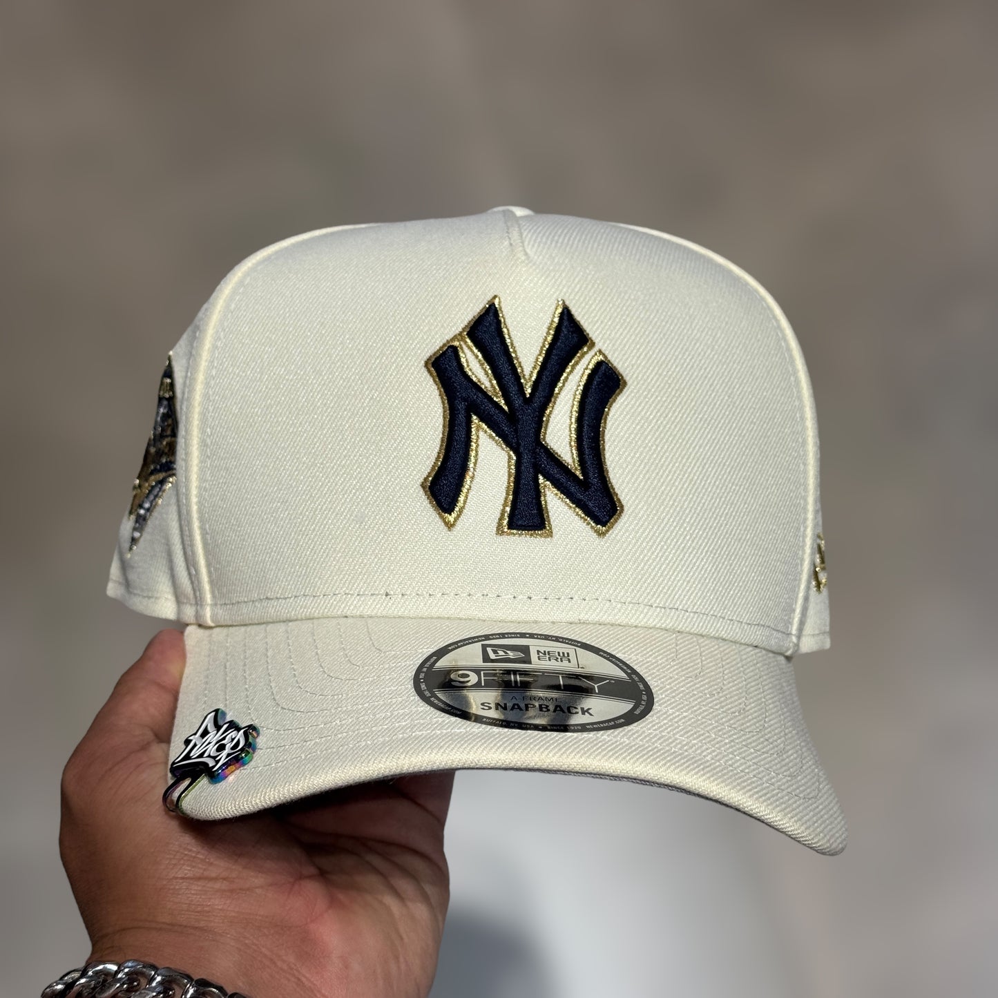 9FIFTY NY YANKEES BEIGE NAVY LOGO WS 1998